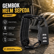 PITIKIHULAC Anti-Theft Bike Helmet Lock 3 Digit Code - GT25