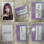 [OFFICIAL] aespa KARINA SYNK: HYPER LINE Fortune Scratch Trading Card 1st Concert PC Ready Stock Pho