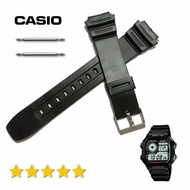 HITAM Casio AE 1200 AE-1200 Black Watch Strap