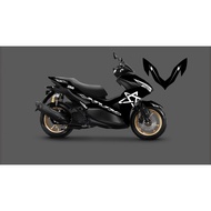 TRANSPARENT STRIPING STICKER AEROX NEW CONNECTED 2022 - 2023 "666"