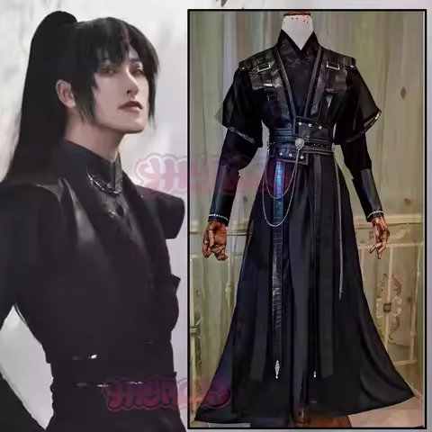 Anime Mo Ran Cosplay He Xuan Cosplay Costume Tian Guan Ci Fu Chang Geng Mo Ran Costume Black Hanfu W