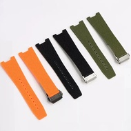 Soft Silicone Watchband Strap for Bell & Ross INSTRUEMENTS Series BRX5R BR05 BR-05 Rubber Bracelet B