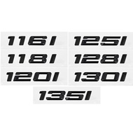 3D ABS Car Trunk Letters Logo Decals Badge Emblem Sticker For BMW 1 Series 116i 118i 120i 125i 128i 