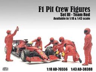 烈馬 American Diorama 1/18 Ferrari F1-Pit Crew AD-76556 附水貼
