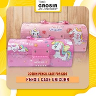Unicorn Password Lock Case 3051UN Cardboard Material Children's Pencil Box/ Gifs for Kids Girls Pink