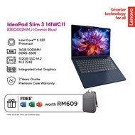 LENOVO IDEAPAD SLIM 3 14IWC11 83RQ002MMJ / 83RQ002LMJ 14" LAPTOP ( C5-320 16GD5 512SSD / WIN11H / OF