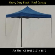 Canopy Heavy Duty Black Steel Canopy Size AA ( 10"x15" )