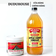 Combo Aztec Secret Clay Mask and Bragg Apple Cider Vinegar: Brightening Acne Reducing Clay Mask