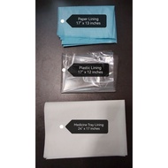 Paper lining, Plastic lining, Medecine tray lining Set.