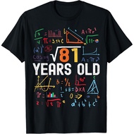 Square Root Of 81 9Th Birthday 9 Years Old Birthday T-Shirt