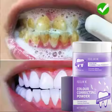 5 Days Teeth Whitening Powder Remove Plaque Stains Dental Calculus Oral Hygiene Cleaning Fresh Bad B