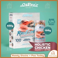 [500G] OzPro RawFeast Signature Holistic Chicken Salmon Freeze Dried Premium Raw Meat available for 