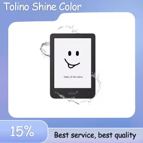 Original Tolino Shine Color Ebook reader 6in16G with Smartlight Waterproof Bluetooth Electronic book
