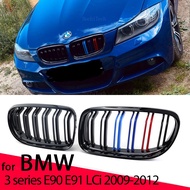 Car Front Bumper Grilles Kidney Racing Grill For BMW E90 E91 LCI 3 Series Sedan Wagon 2009-2012 Doub