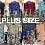 PLUS SIZE KEMEJA BATIK LELAKI CORAK BATIK  / KEMEJA KUNTUM / KEMEJA BATIK