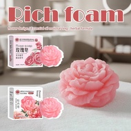 Peony Flower Soap Deep Cleaning Oil Control Essential Soap, Handmade Soap, Oil M7E0