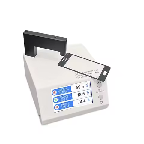Light Transmission Meter UV400 Tester VLT 430nm Blue 395nm Violet Light Transmittance Tester for Eye