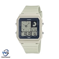 Casio Analog Digital LF20W-8A LF-20W-8A Bio-Based Light Grey Resin Band Watch
