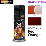 Samurai K228 Kawasaki Red Orange 2 Coat System Aerosol Spray Paint 400ml