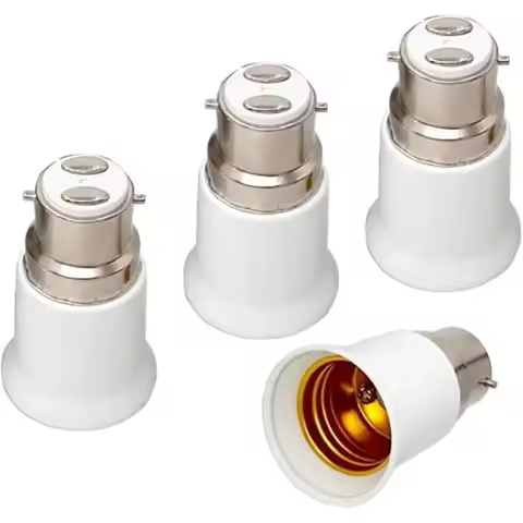 B22 to E27 Light Bulb Adaptor B22 To Edison Screw E27 Lamp Converter Holder Light Socket Adapter Lam