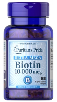 Puritan's Pride Biotin 10000 Mcg 100 tables.