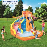 Bestway53301Children's Water Park Slide Swimming Pool Extra Large Inflatable Castle Outdoor Large Po