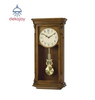 DOGENI นาฬิกาแขวนผนัง รุ่น WCW004DB สีน้ำตาลเข้ม ขนาด : กว้าง 29.0 x สูง 59.0 x หนา 13.5ซม. นาฬิกาติดผนัง นาฬิกาแขวนไม้ นาฬิกาโบราณ นาฬิกาลูกตุ้ม เสียงตี เสียงระฆัง หรือเสียงดนตรี ตุ้มแกว่ง ดีไซน์เรียบหรู  ระบบ Quartz Wooden / Wall Clock ร้าน Dekojoy