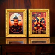 Auspicious Picture K04 The Image Of The Tak God Thai Style Phra Naresuan Photo Frame With Size 4 x 6