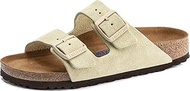 Birkenstock Unisex Arizona Sandal Soft Footbed Almond Suede 37 N EU