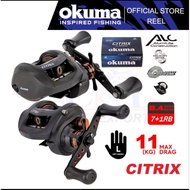 Okuma Citrix Ci 364LXa Baitcasting Fishing Reel (11kg Max Drag)  7+1BB Low Profile BC Left Handle joran pancing tenggiri