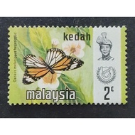 Malaysia 1971 Kedah Butterflies 2c - 1pc MH Stamp /Setem
