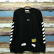 Off WHITE LONGSLEEVE OFF WHITE DIAGONAL SPRAY