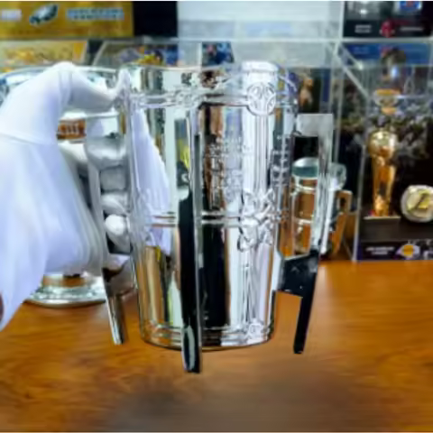Ireland Top Gaelic Hurling Contest Champion Silver Trophy Replica Souvenir For Fan Desktop Collectio