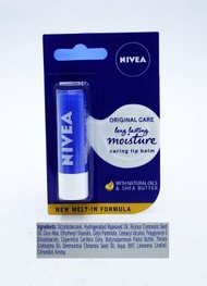 妮維雅 - Nivea Caring Lip 膏持久保濕原始護理含有機荷荷巴油4.8g / 5.5ml [平行進口產品]