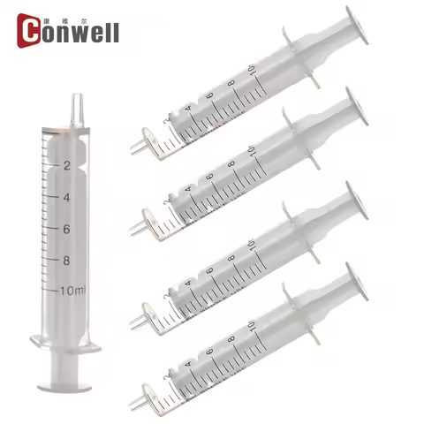 100PCS 10ml Plastic Syringe, luer slip syringe, Used in Scientific Laboratories, Liquid refilling