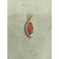 Lady pendant 2 gram light gold orangeDAY