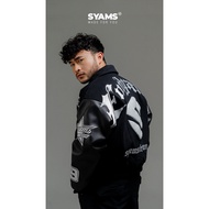 Shams Wear Jacket Varsity End Game Black Embroidery Jacket
