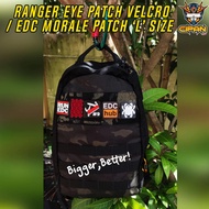 39mm x 39mm Large EDC Morale Patch Ranger Eye Patches Velcro Patch
