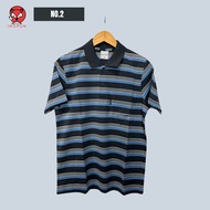 Yachika เสื้อโปโลคอปกลายขวาง รุ่นคลาสสิค เนื้อผ้าไม่บาง