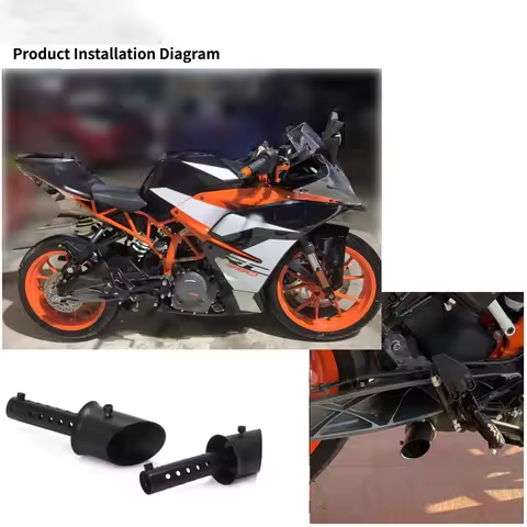 RZ DUKE 390 Husqvarna Svartpilen 250 401Tail Pipe Motorcycle Exhaust Pipe Connect Pipe For KTM DUKE 