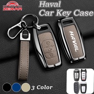 Haval Zinc Alloy Car Key Shell Key Case Leather Key Cover Smart Key Case Protector Car KeyChain key 