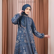 Fisura Scarf Kyra Abaya Set (Gamis Set Hijab Motif Noura) Abaya Set Hijab