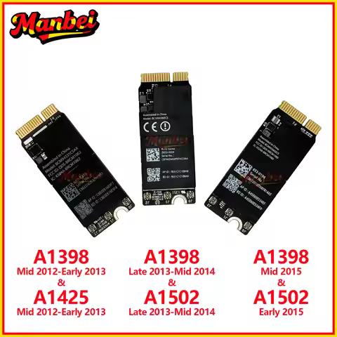 Original Bluetooth Wifi Airport Card For Macbook Pro Retina 13" 15" A1398 A1425 A1502 Airport Card 2