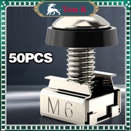 50PCS M6 Hard Case Bolts and Nuts / Nut Bolt Rack Server Hardcase Nut Bolt Hardcase