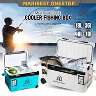 Southwest Kinno Cooler Box Camping ice Box Bekas Ais Batu Fishing Storage Container Fishing Tackle B