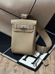 Hermes Hac A Dos Etoupe 大象灰 銀扣 W TC