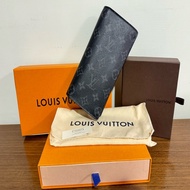 『寬寬二手』 LV 黑色老花 LOUIS VUITTON Brazza 長夾 錢包 M61697  16卡夾層