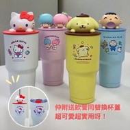 Little Twin Stars 現貨1隻‼️勁可愛😍 7-Eleven - Sanrio 三麗鷗 : 不鏽鋼杯 連立體造型蓋  900ML 大容量 (附飲管) /  ( Little Twin S