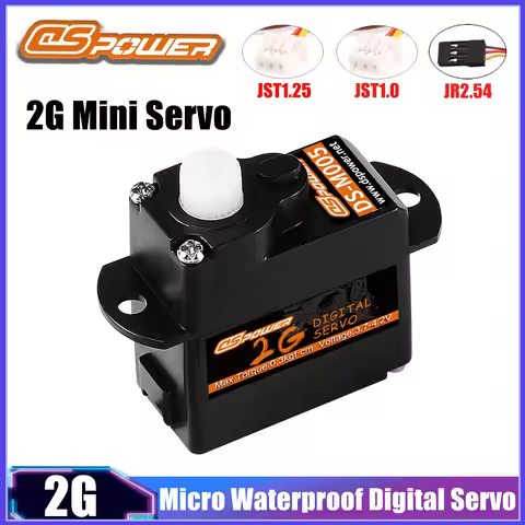 DSpower 2G Micro Waterproof Digital Servo JST/JR Plug for RC Mini Car Racing Drone Aircraft Helicopt