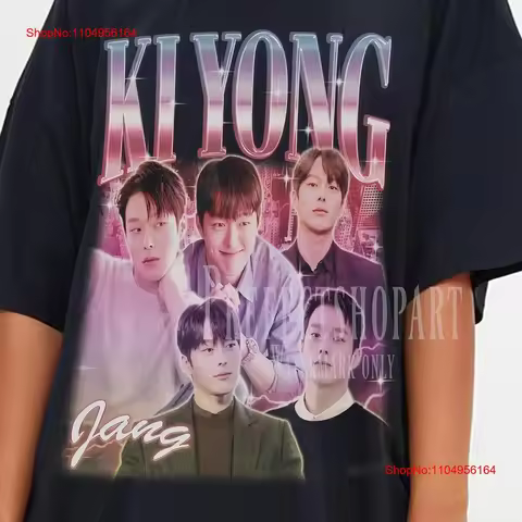 JANG KI YONG Vintage T Shirt Homage Fan Retro 90s Sweater Merch ari vintage Washed designer clothes 